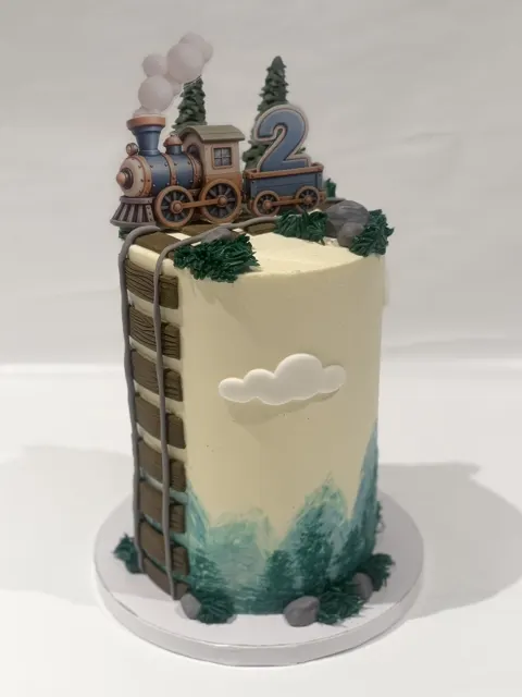 Togkake med skog